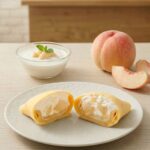 「ヨーグルトピーチクレープ」税込み390円