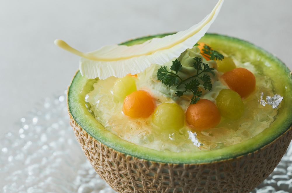 各日10食限定「リュクス・メロン・ボウル」単品・税込み4,000円（サービス料含む）