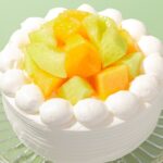 「Wメロンのデコレーションケーキ」4号・税込み3,400円〜