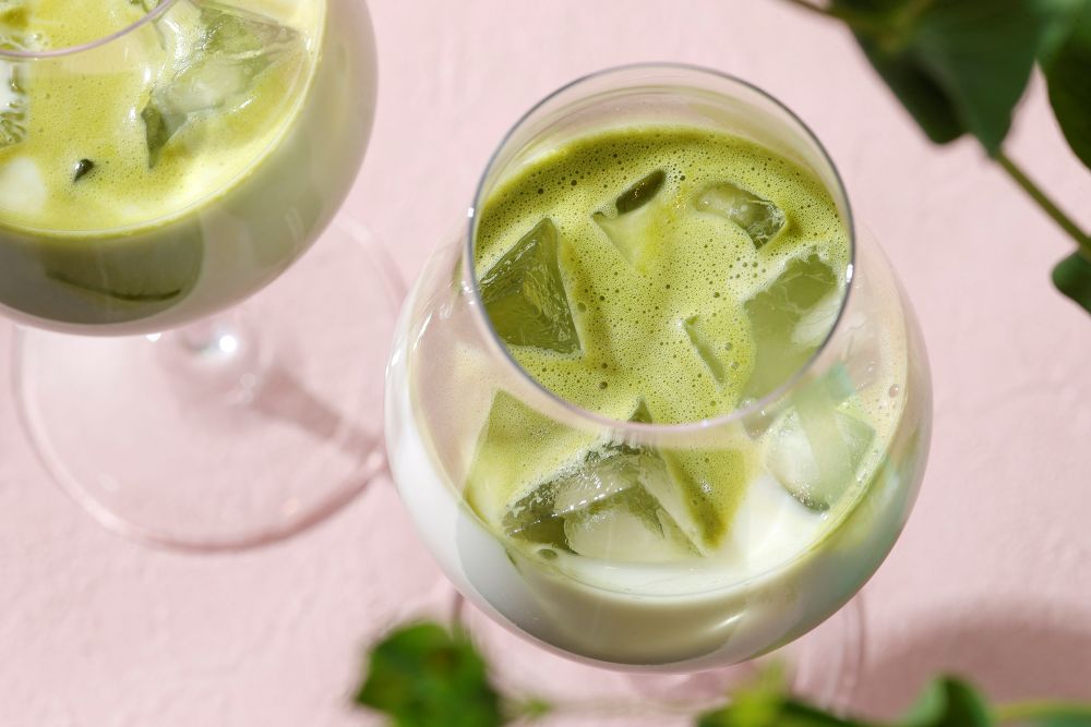 オプションメニューの「抹茶ホワイトチョコレートラテ」イメージ