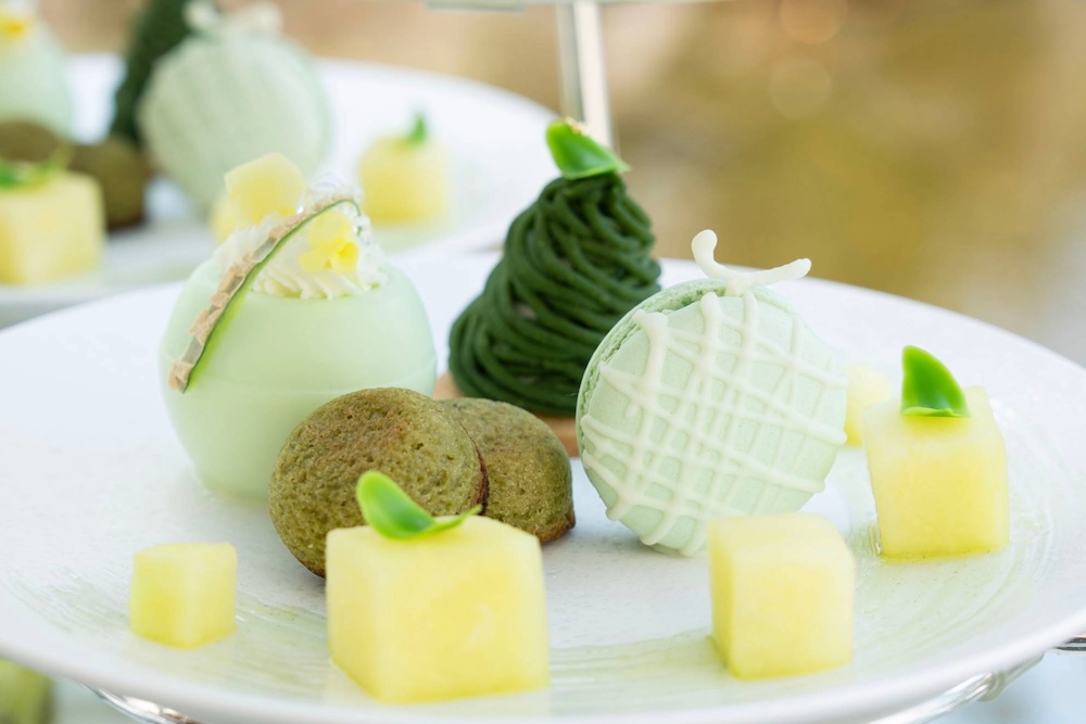 「メロン＆グリーンアフタヌーンティー」イメージ