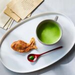 「麩嘉」鯛焼き麩×「一保堂茶舖」抹茶セット。1,870円。各日30セット限定。