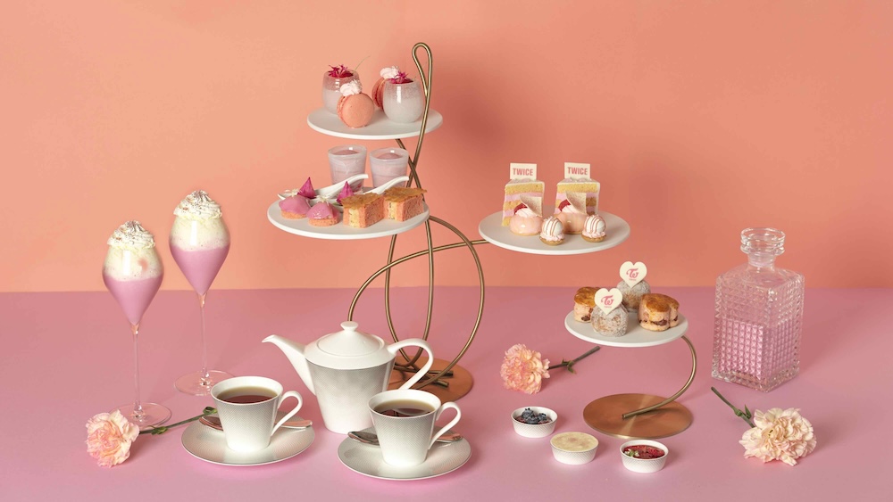 JWマリオット・ホテル東京が6月1日〜7月31日に展開するTWICEコラボアフタヌーンティー「キャンディー・ドリーム」税込み10,000円（サービス料含む）