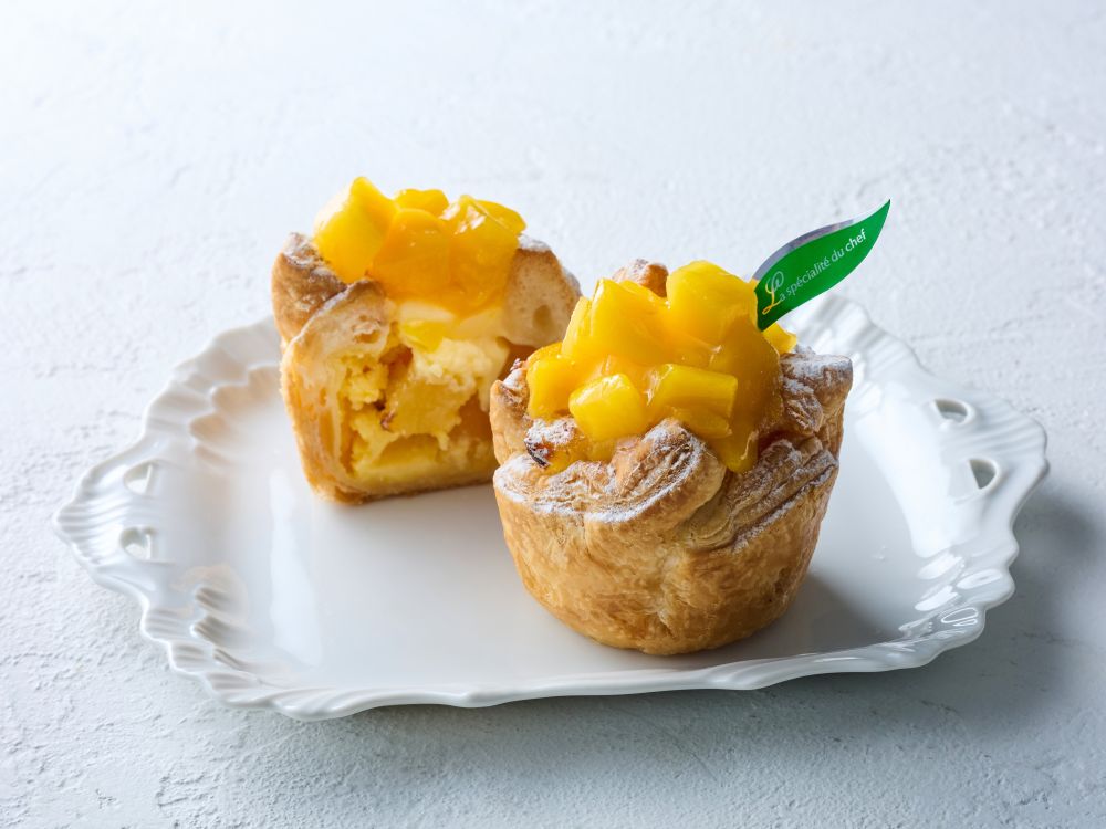 PIE maniaにて販売される「アップルカップマンゴー」1個・税込み594円