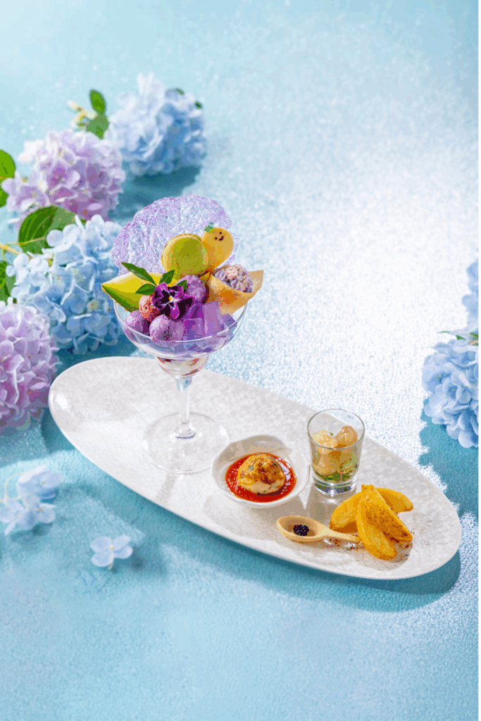 「紫陽花チャイニーズパフェ＆セイボリー」イメージ