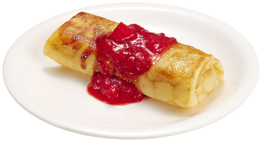 「カタラーナクレープブリュレ 苺ソース」イメージ