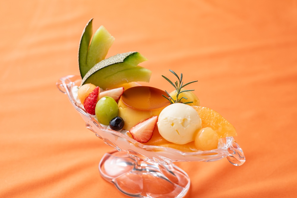 「メロンのプリンア・ラ・モード」税込み3,500円