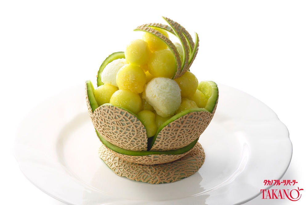 新宿本店限定「静岡県産マスクメロンアート」税込み8,800円