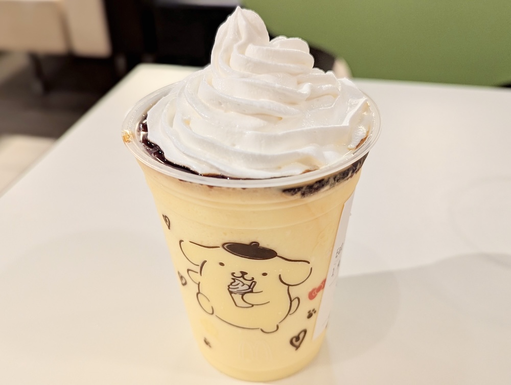 「ポムポムプリンのクリーミープリンフラッペ」税込み490円