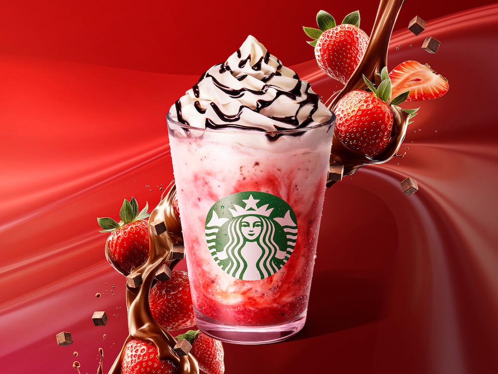「イチゴ チョコレート フラペチーノ」イメージ