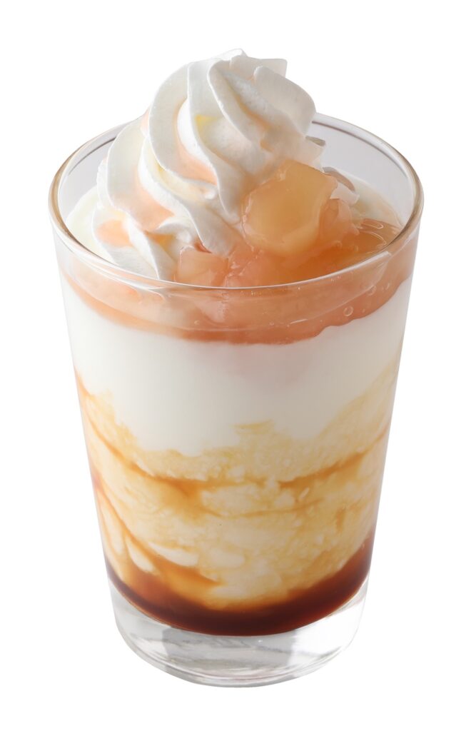 「デザートシェイク ピーチティー」Sサイズ・税込み480円