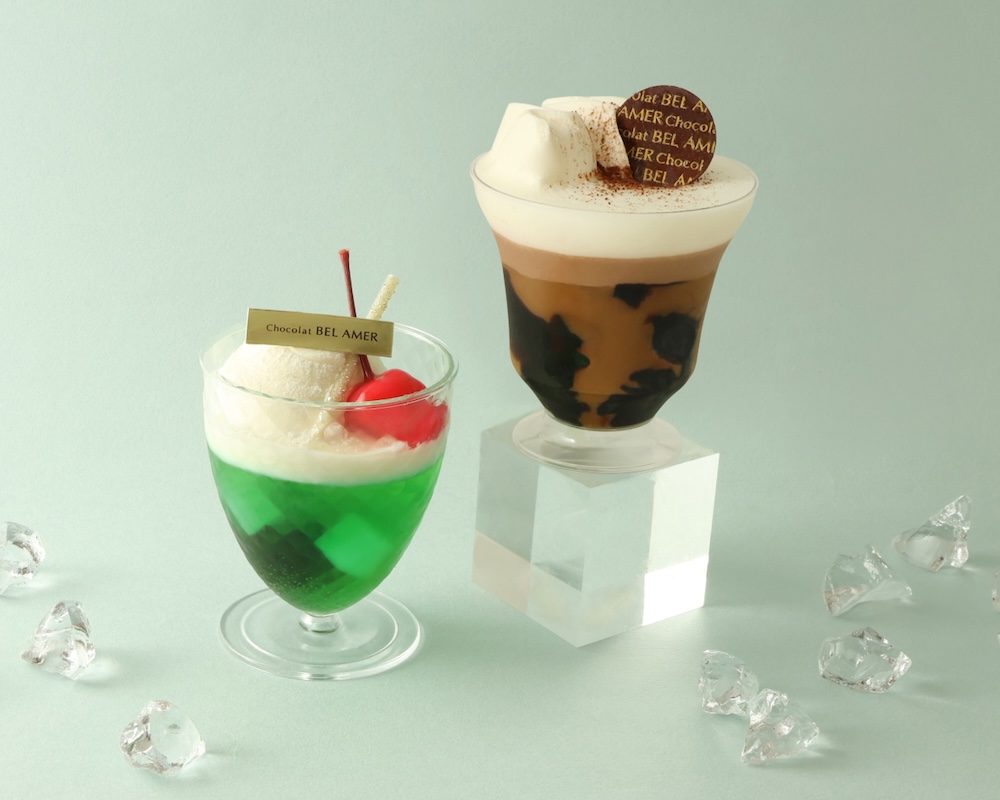 左から「ジュレ クリームソーダ」、「ジュレ カフェ」