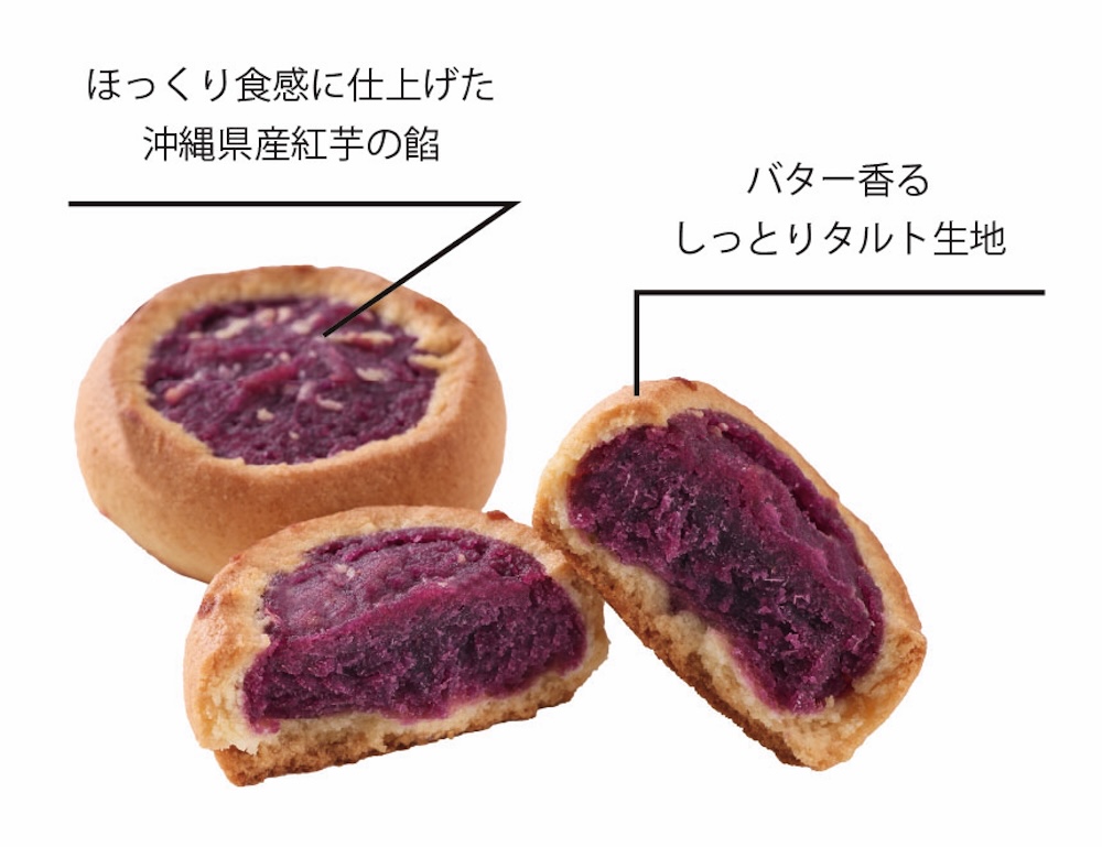 「沖縄 ほっくり紅芋タルト 8個入」イメージ