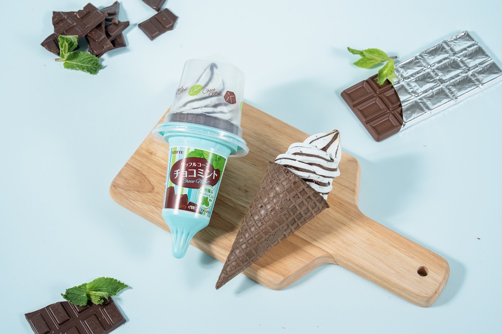 「ワッフルコーンチョコミント」税込み368円