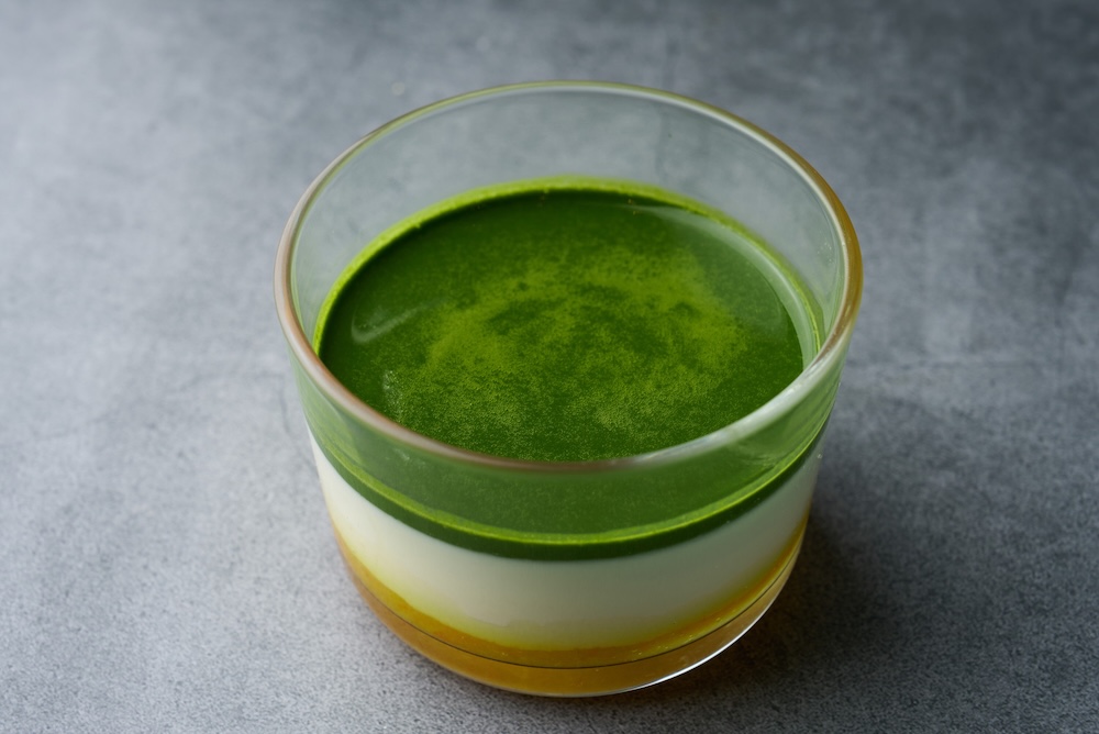 都島店限定「抹茶とオレンジのパンナコッタ」税込み595円