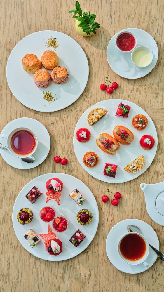 東京エディション虎ノ門にて販売される「チェリー エディション アフタヌーンティー（Cherry EDITION Afternoon Tea）」イメージ