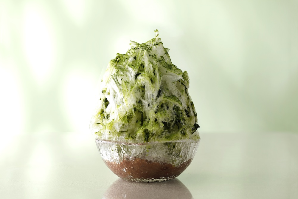 東京、大阪で販売される「新江戸かき氷　抹茶」2,800円（別途サービス料）