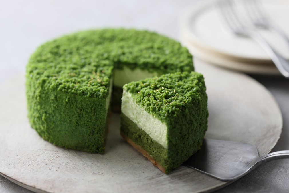「アンリ・シャルパンティエ」の「季節のプレミアムＷチーズケーキ＜抹茶＞」イメージ