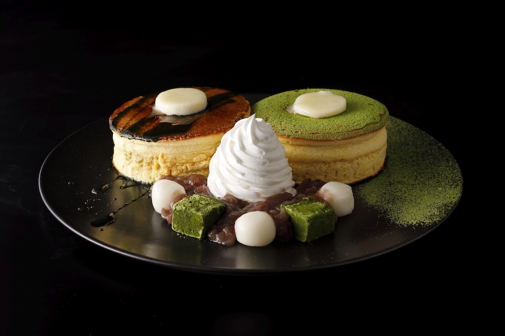 「ホテルニューオータニ特製 抹茶パンケーキ」3,630円（別途サービス料）