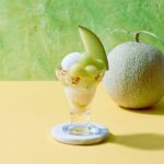 5月28日～6月24日に販売される「メロンとエルダーフラワーゼリーのパフェ」紅茶付き・税込み1,600円