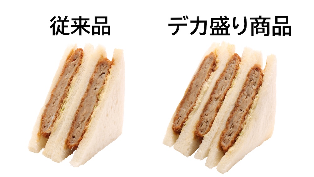 第2弾「トリプルメンチカツサンド」税込み298円