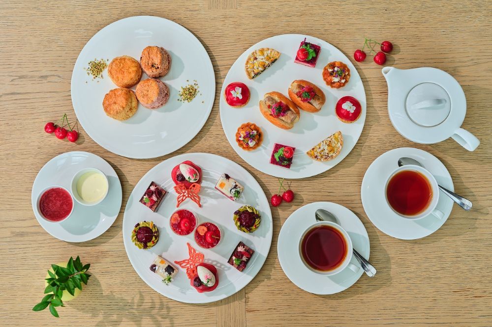 東京エディション虎ノ門にて販売される「チェリー エディション アフタヌーンティー（Cherry EDITION Afternoon Tea）」イメージ