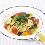 「たこのマリネと夏野菜のレモン風味パスタ」税込み1,380円