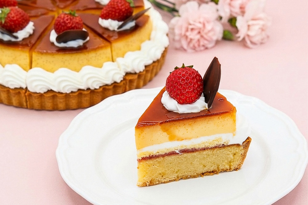 「喫茶店風レトロプリンタルト」イメージ