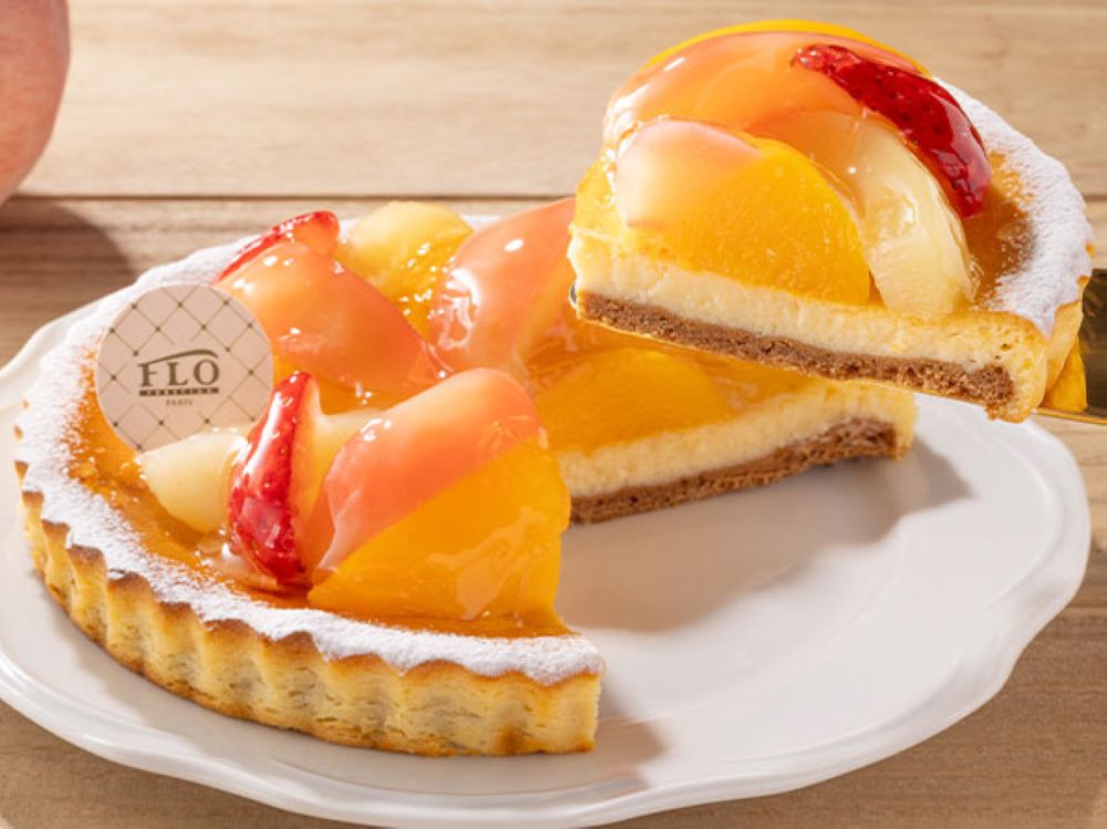 6月25日～6月27日に販売される「桃と苺のタルト～チーズ～」イメージ