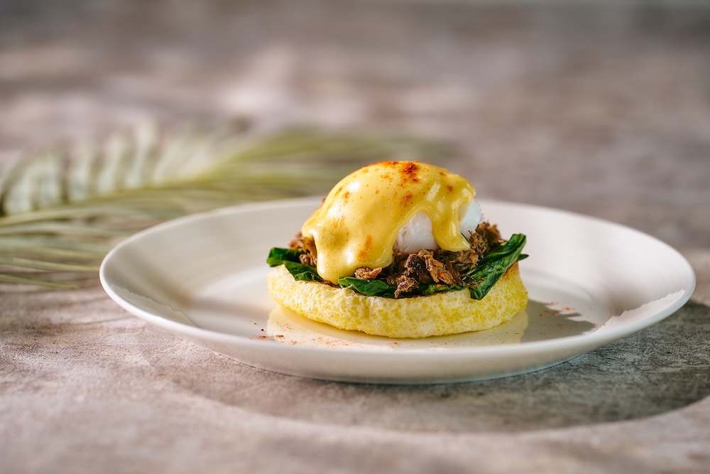 朝食 「Short Rib Benedict」税込み6,500円