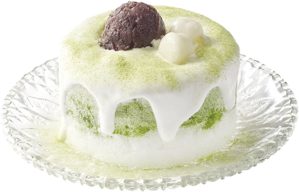 「ミニ西尾のお抹茶と十勝あずきのショートケーキ氷」税込み769円