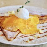 「オレンジとクリームチーズアイスのクレープ・オランジェ」税込み1,400円