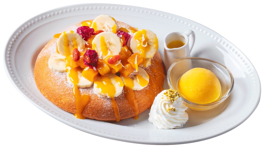 「マンゴーのアジアンパンケーキプレート」単品・税込み1,250円〜