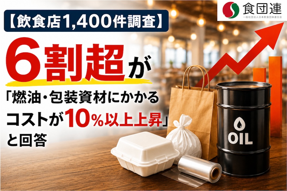 一般社団法人の日本飲食団体連合会の調査レポートより