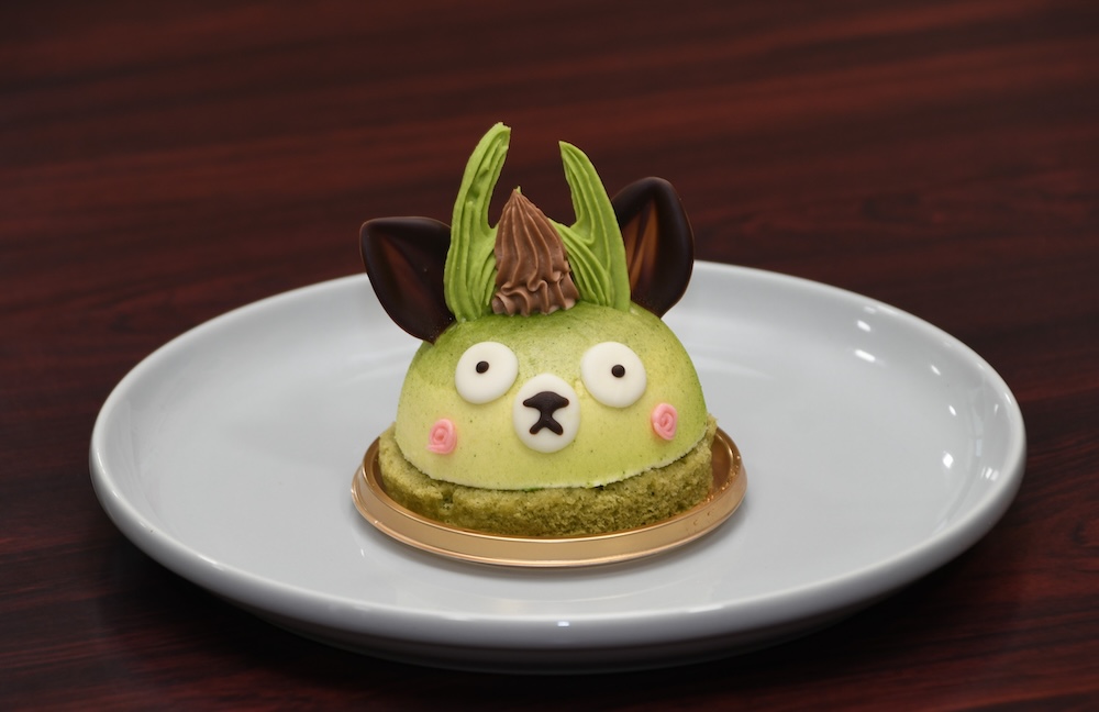「こもしか」がモチーフのケーキ