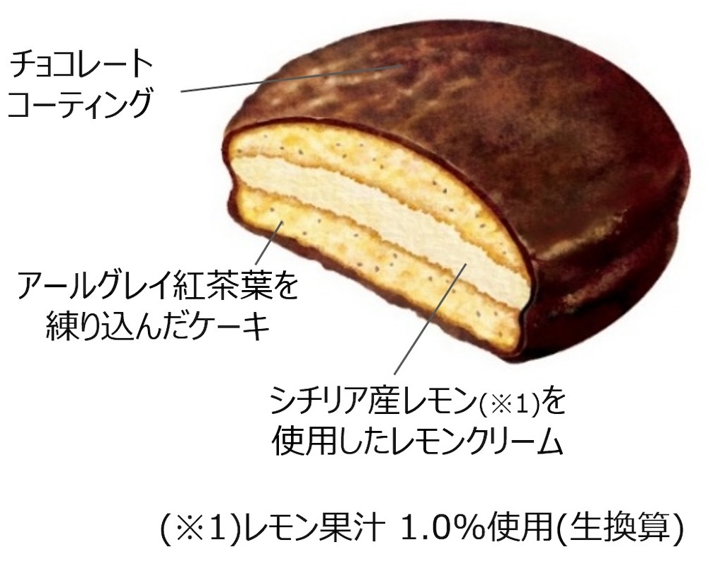 「チョコパイ＜華やぐアールグレイのレモンティー＞」イメージ