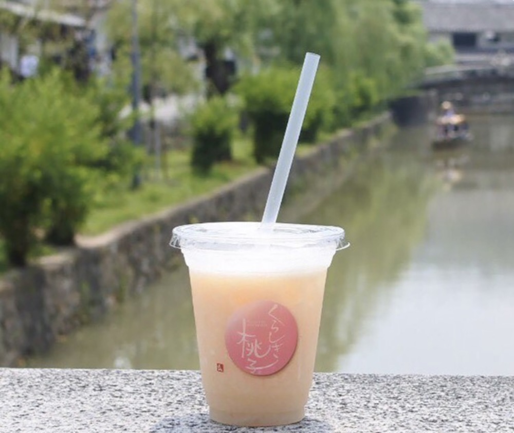 「くらしき桃子」の「白桃スムージー」880円