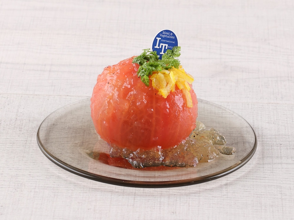 「Meat ＆ Vegetables ITO」の「まるごとトマトのさっぱりジュレ仕立て」税込み594円