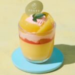 「EGGSY」の各日30点限定「岡山ピーチと平飼いカケッコたまごプリン」972円