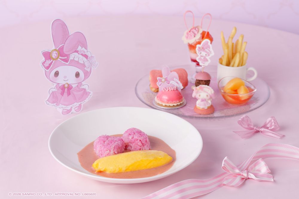 12歳以下限定の特別メニュー「マイメロディ ピーチ ティーパーティー」税込み4,800円（サービス料含む）