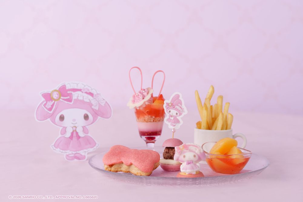 4～6歳限定の特別メニュー「マイメロディ ピーチ ティーパーティー」税込み3,800円（サービス料含む）