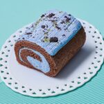 スタンプ10個でプレゼントされる「那須ジャージーマリアージュ」の「チョコミントミニロールケーキ」非売品