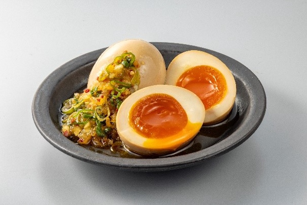 「やみつき香味ダレのとろっと韓国風味煮たまご」税込み354円