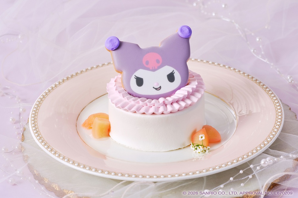 オプションの「クロミの白桃ショートケーキ ～魅惑のラベンダーカラー～」イメージ