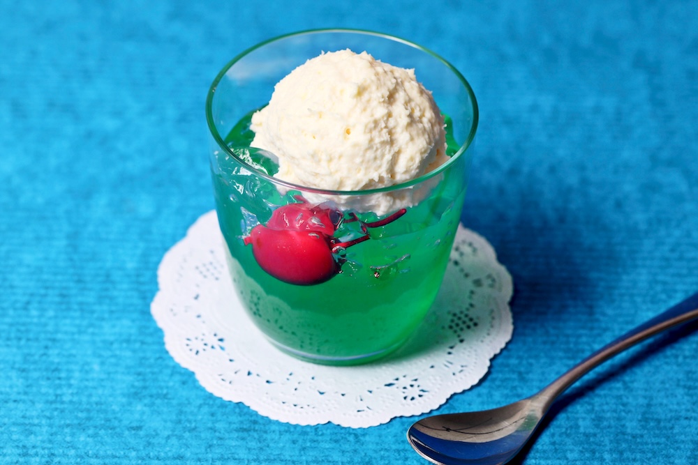 7月1日〜7月31日に販売される「クリームソーダゼリー」税込み540円
