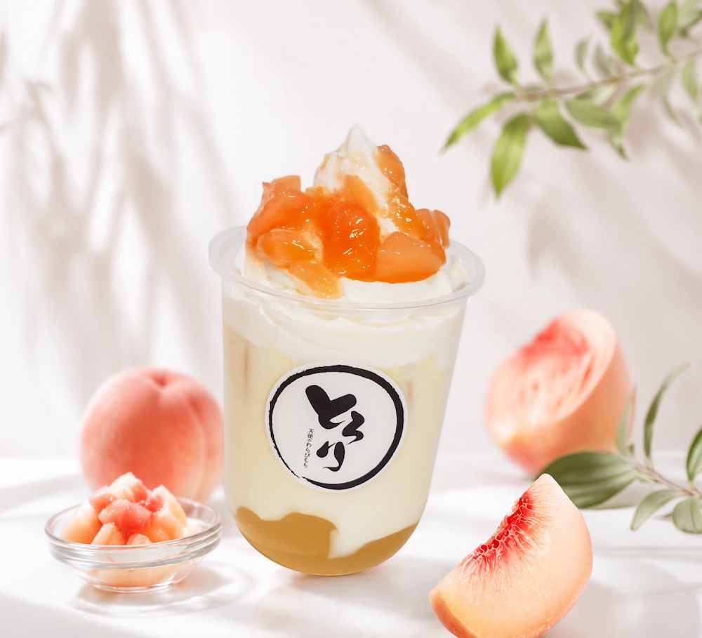「飲むわらびもちプレミアム白桃」イメージ