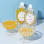 8月31日まで販売中の「パティスリー キハチ」の「国産果実の飲むゼリー （白桃・みかん）」税込み540円