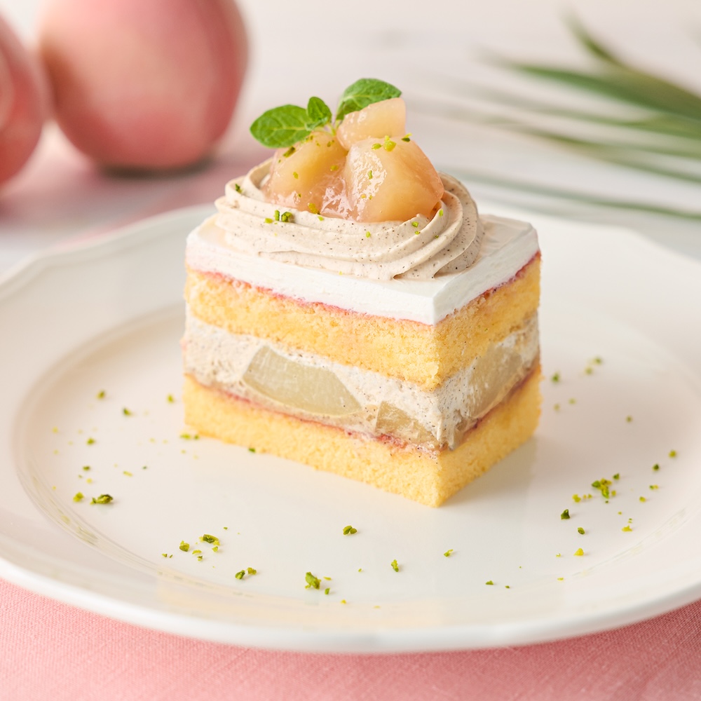 「白桃とアールグレイのショートケーキ」税込み1,000円
