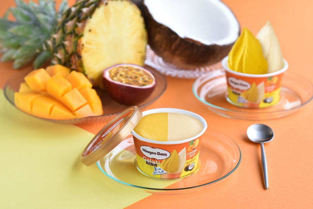 「ハーゲンダッツ ミニカップ Gelati『トロピカルリッチ＆ココナッツ』」イメージ