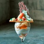 「イナフ（enough）」の「limited parfait ～桃・フランボワーズ・ 大葉～」3,300円